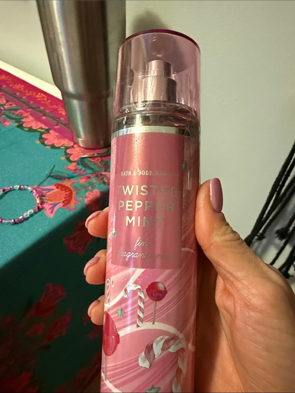 Bath & Body Works Pink Twist of Peppermint Body Mist